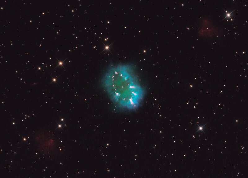 Planetary Nebula in Space — Green