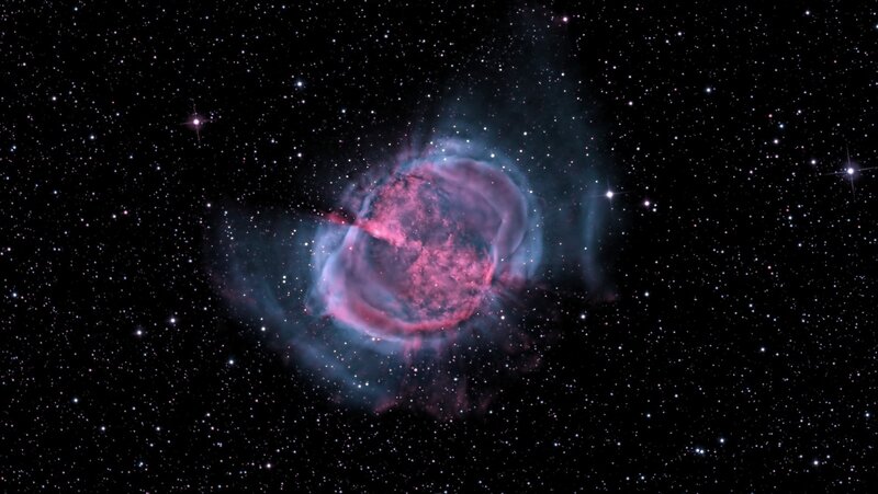 Planetary Nebula in Space — Pink, Cosmic
