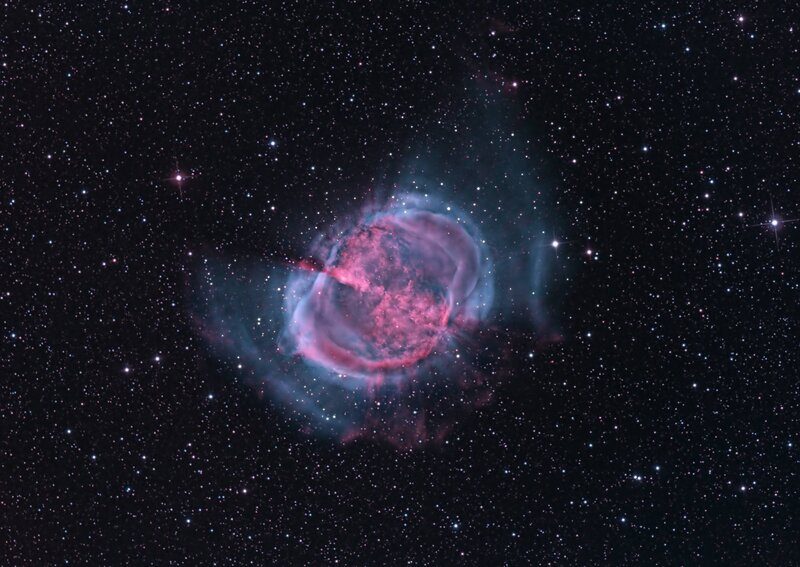 Planetary Nebula in Space — Pink