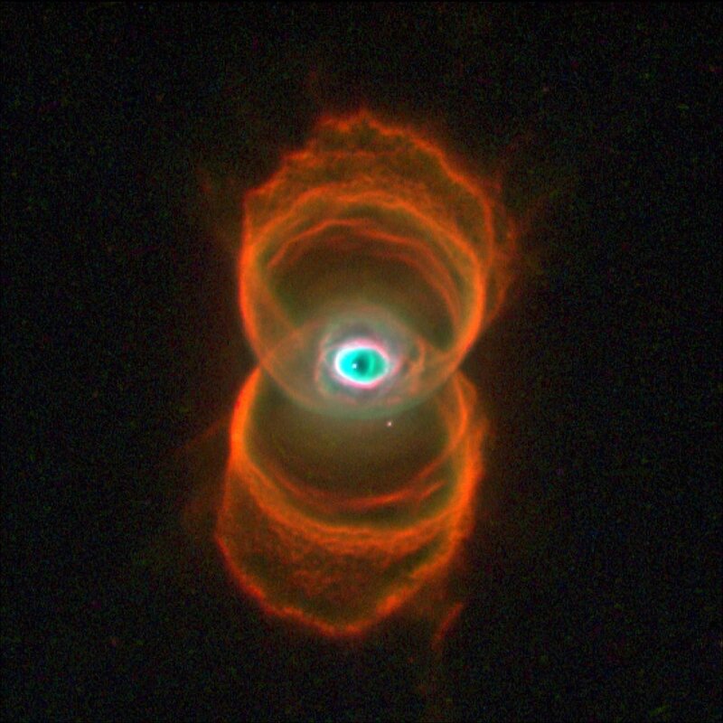 Planetary Nebula — Orange, Dramatic, Photograph, Gas Clouds, Star