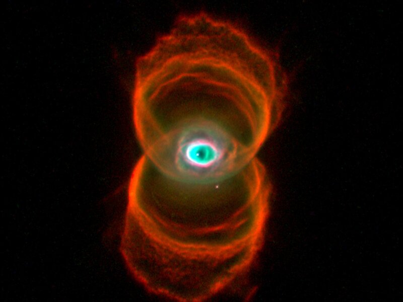 Planetary Nebula — Red, Dramatic, Photograph, Gas Clouds