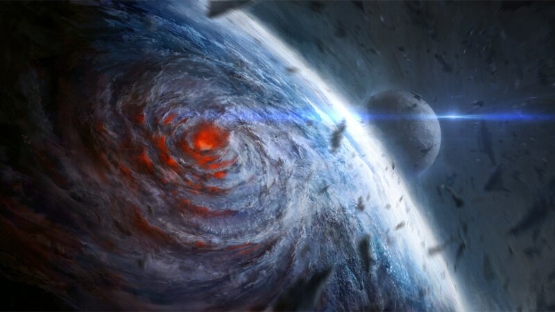 Planetary Storm System — Blue