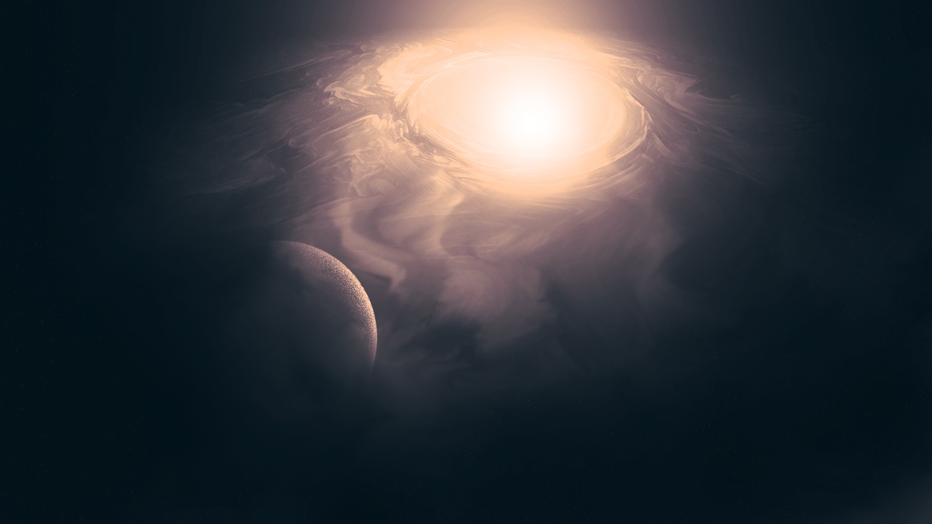 planetary system with star