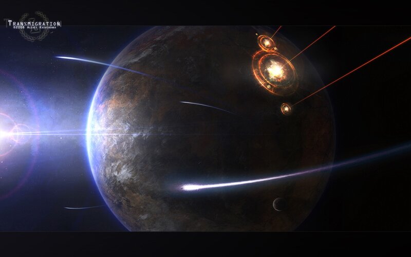 Planetary transmigration scene