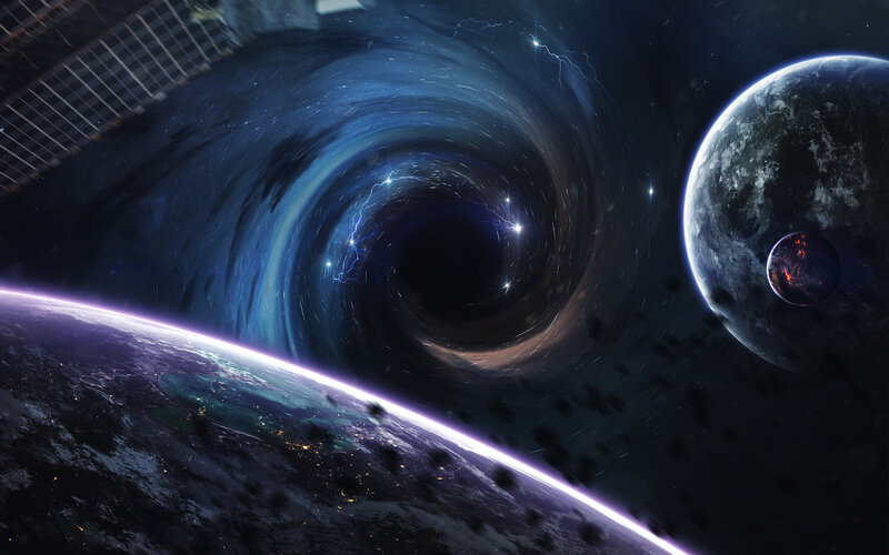 Planets and Black Hole