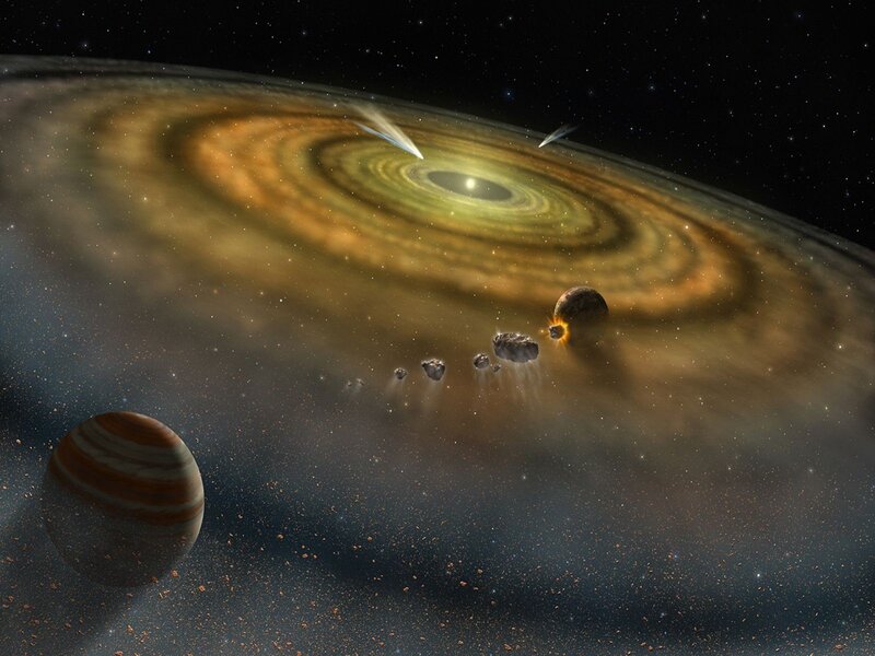 Planets Forming in Disk