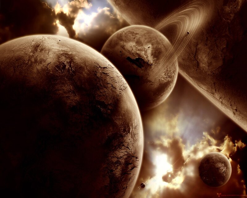 Planets in a cosmic scene
