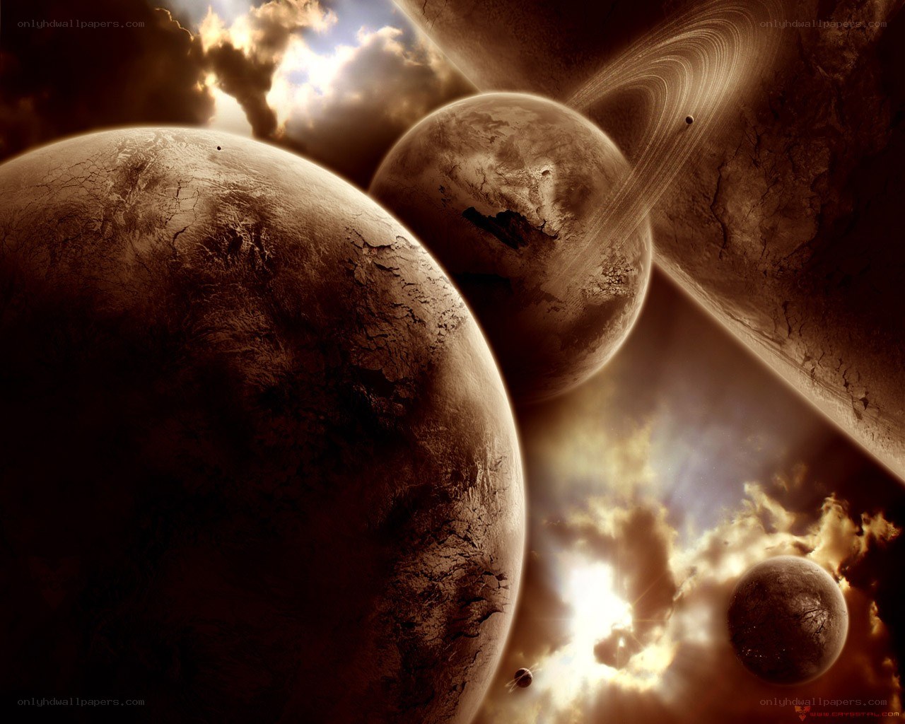 Planets in a cosmic scene