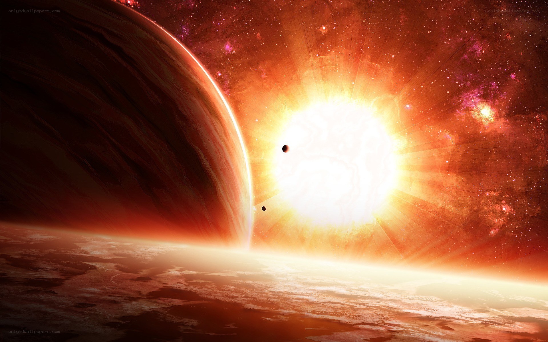 planets in a fiery star system