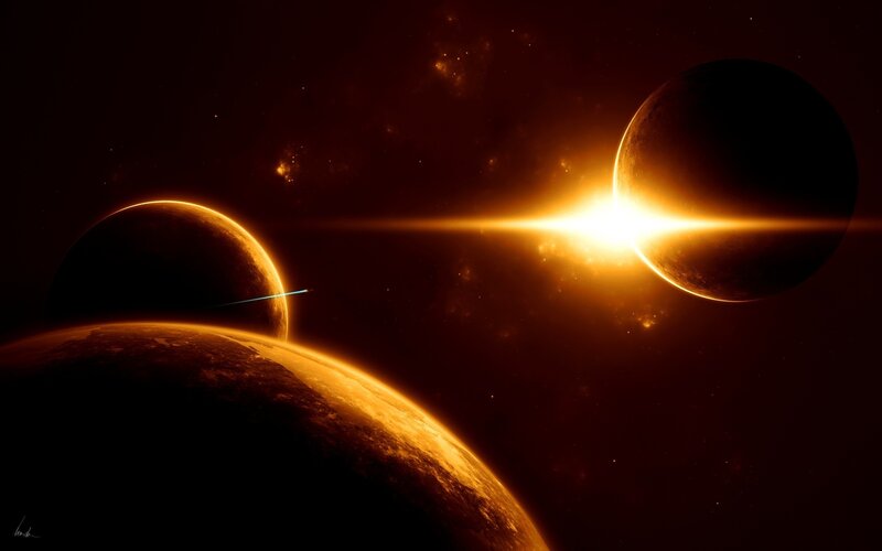 Planets in a fiery star system
