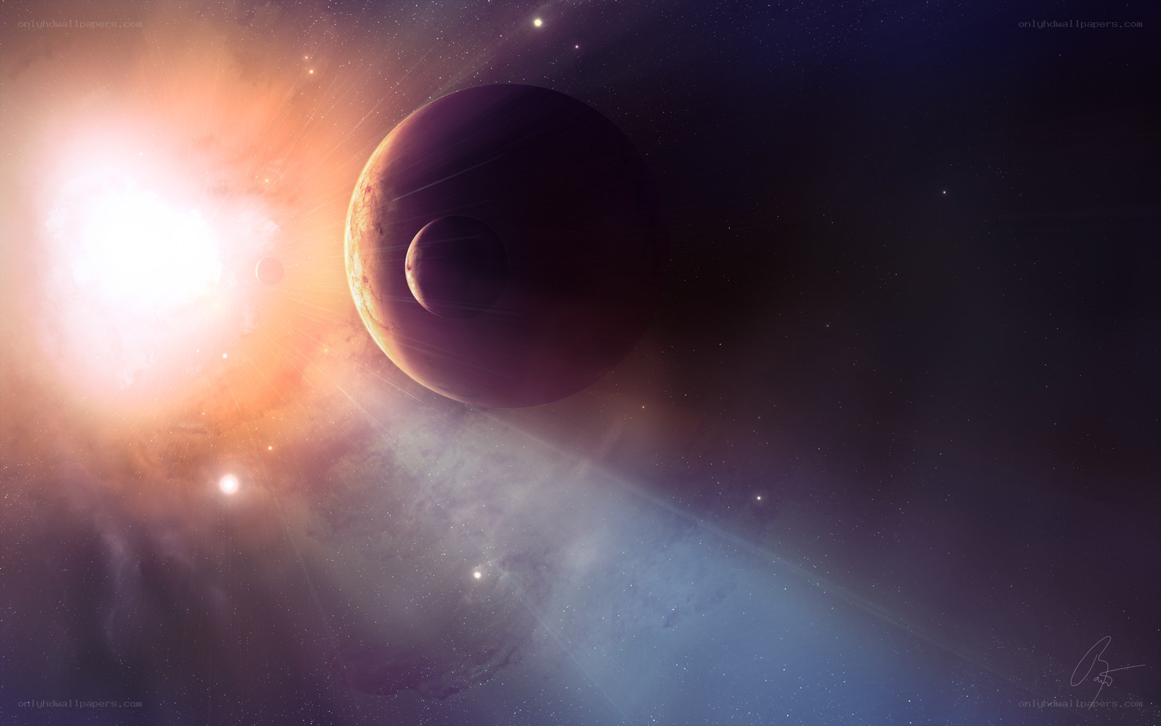 planets in a nebula