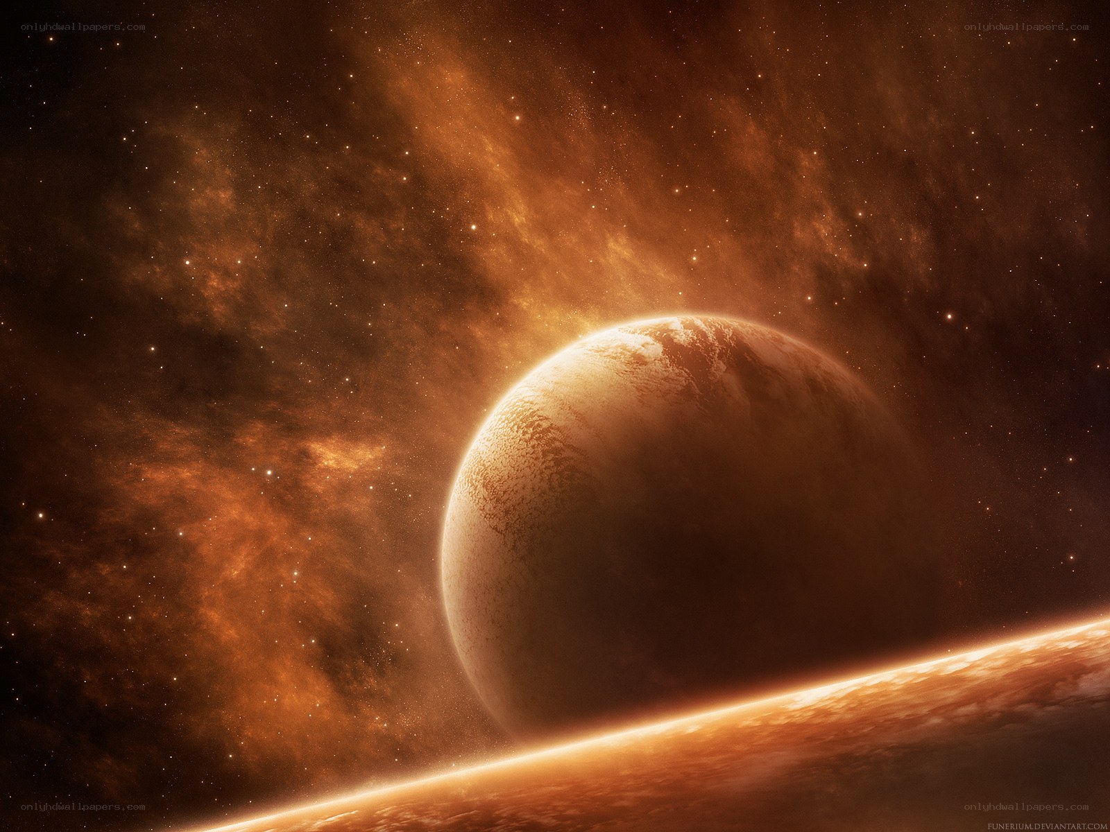 Planets in a nebula