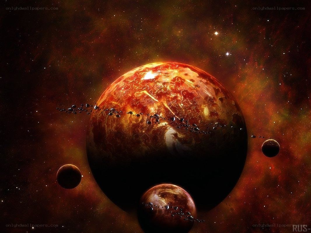 planets in a nebula