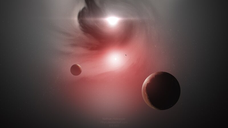 Planets in a nebula