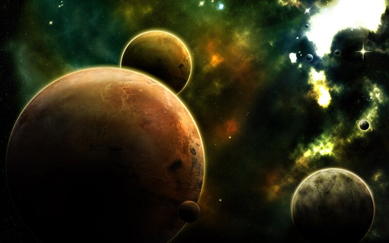 planets in a nebula