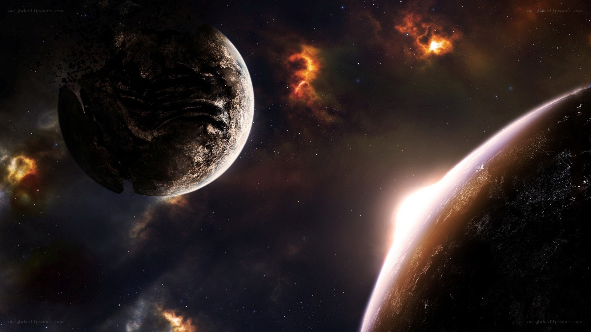 Planets in a nebula