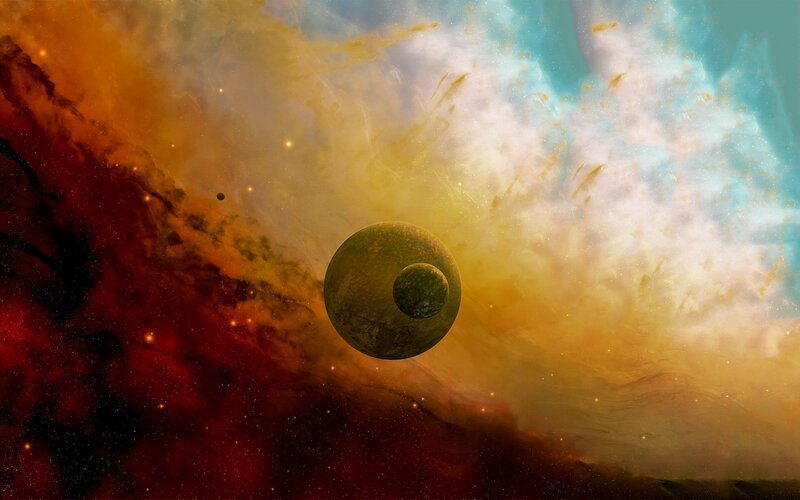 planets in a nebula
