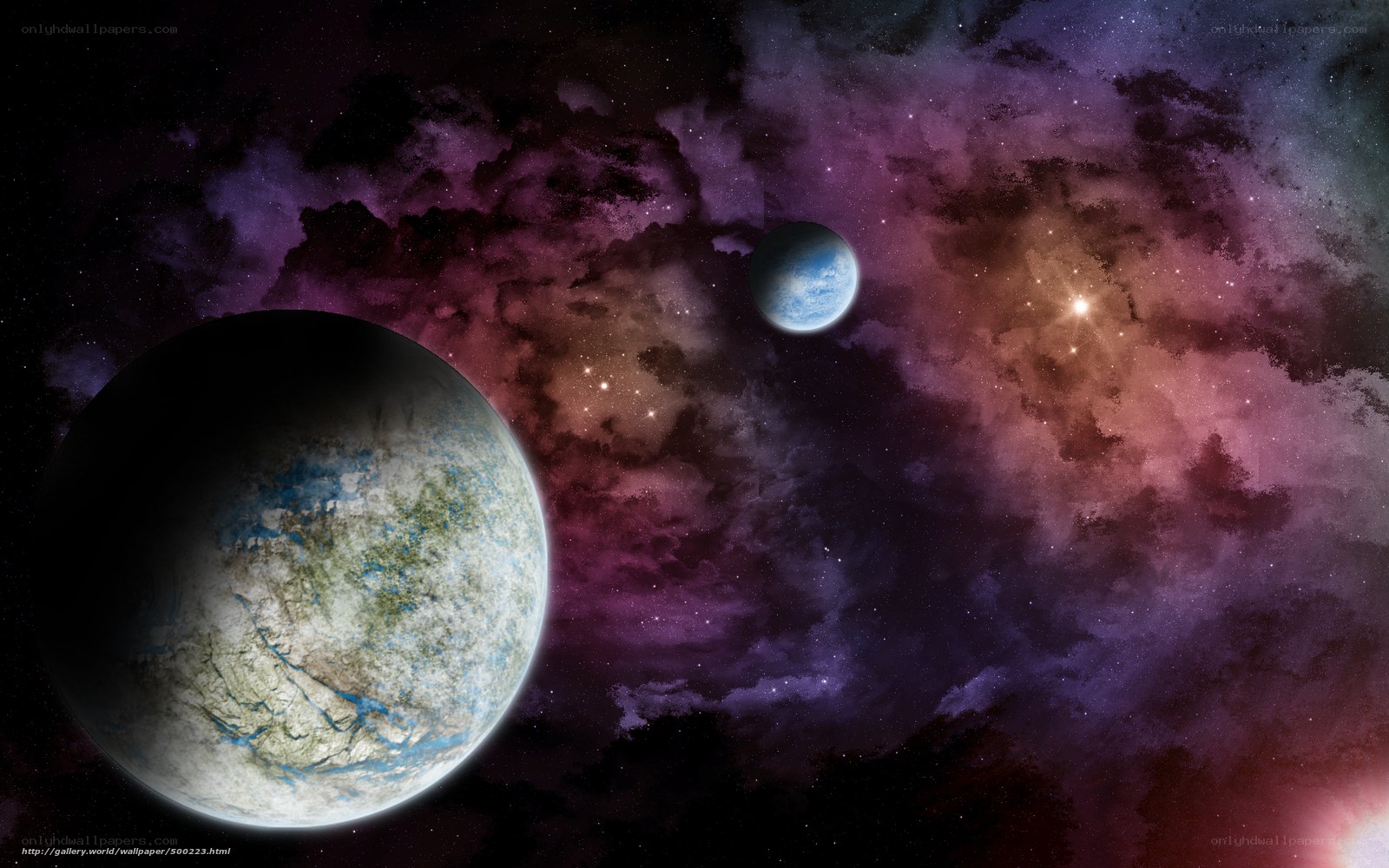 planets in a nebula