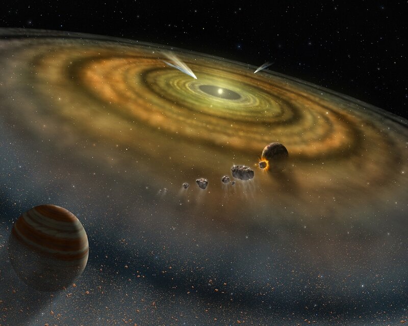 Planets in a Protoplanetary Disk