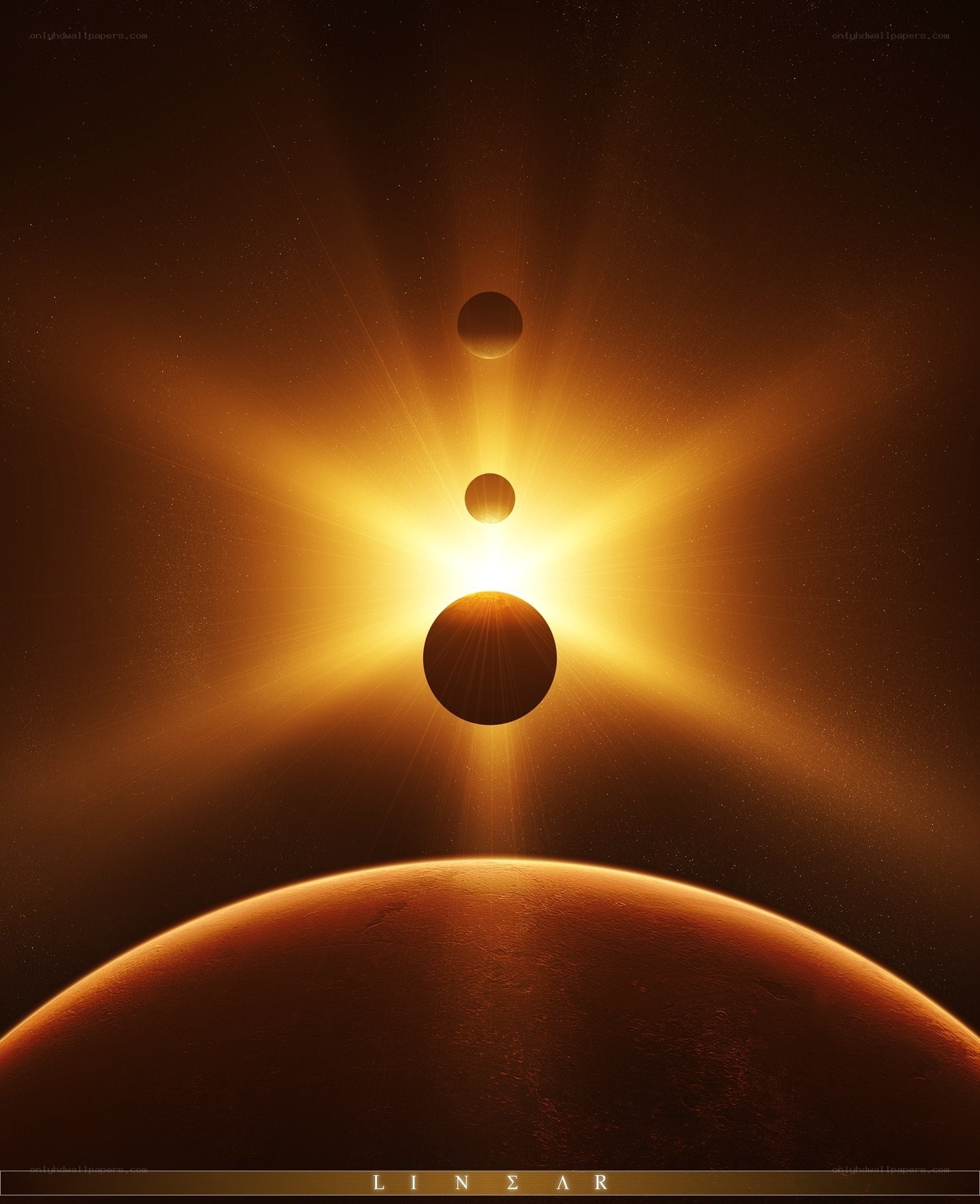 Planets in a solar alignment