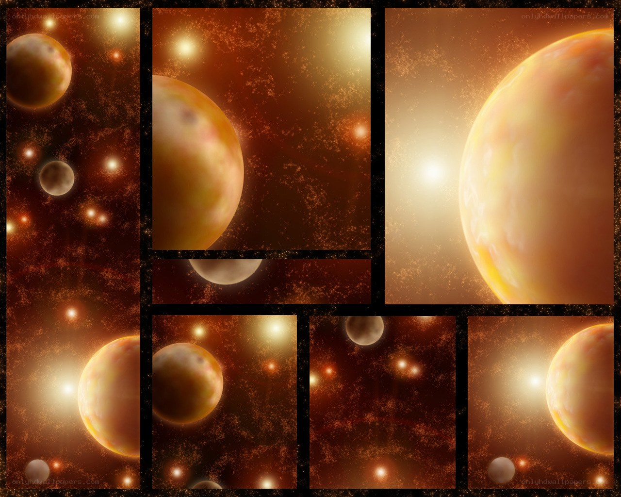 Planets in a starry sky