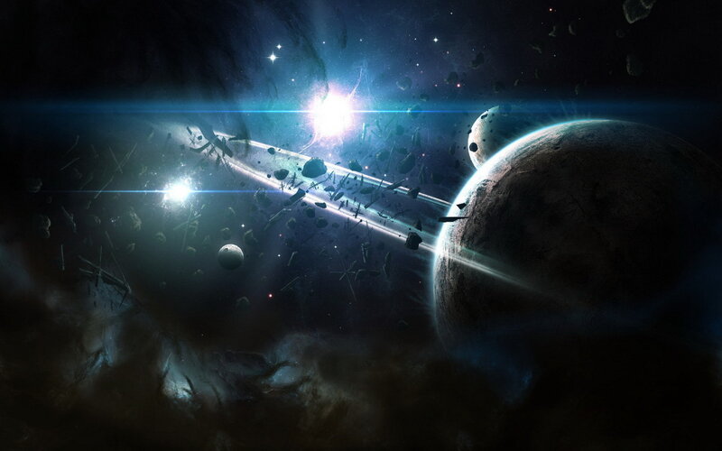 Planets in Asteroid Field