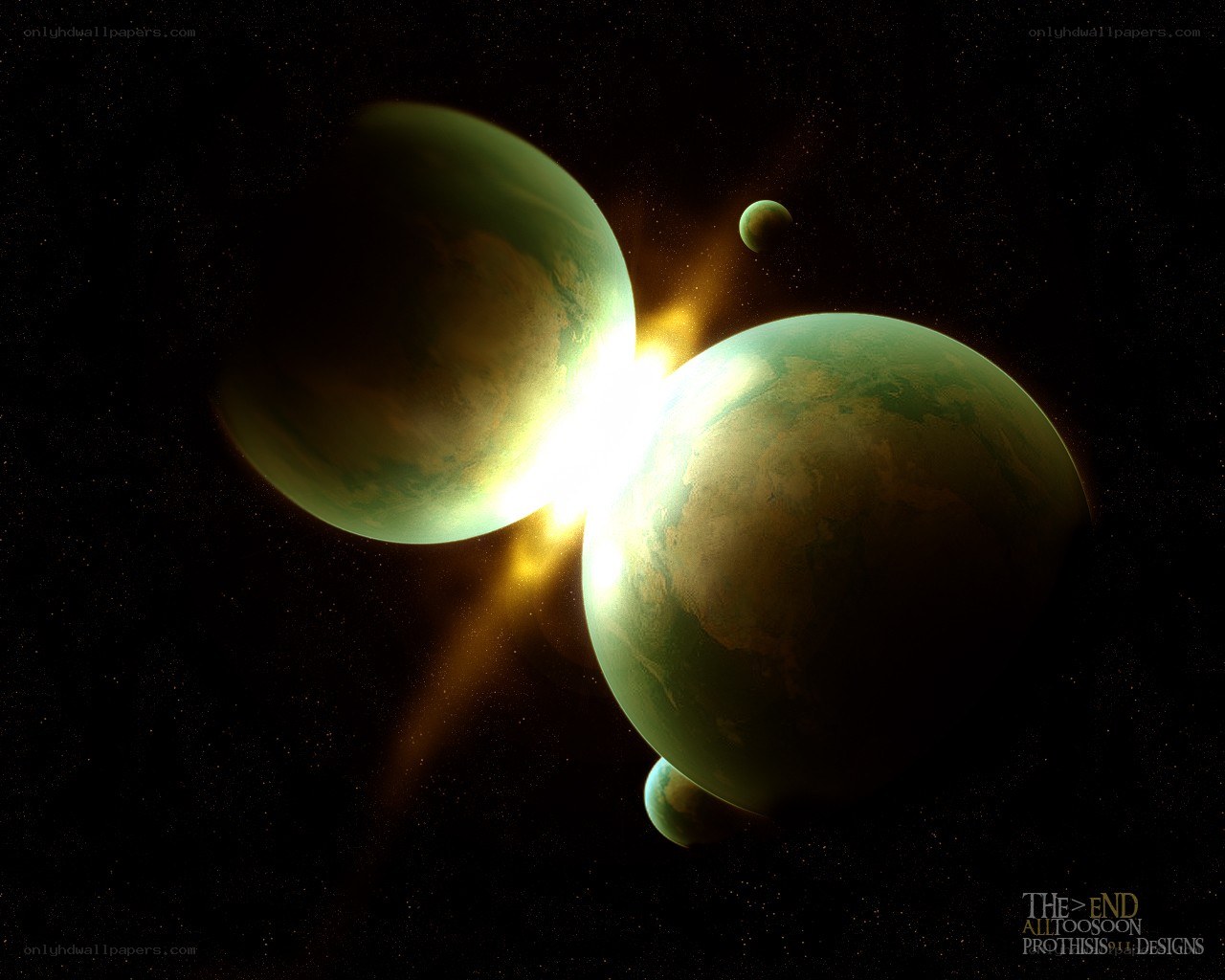 planets in collision
