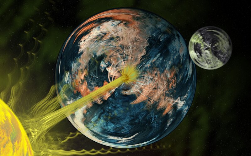 planets in cosmic collision