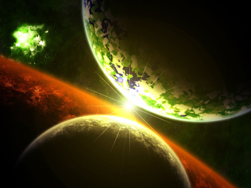 planets in cosmic collision