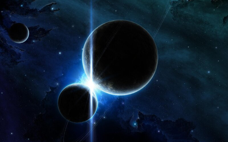 planets in deep space