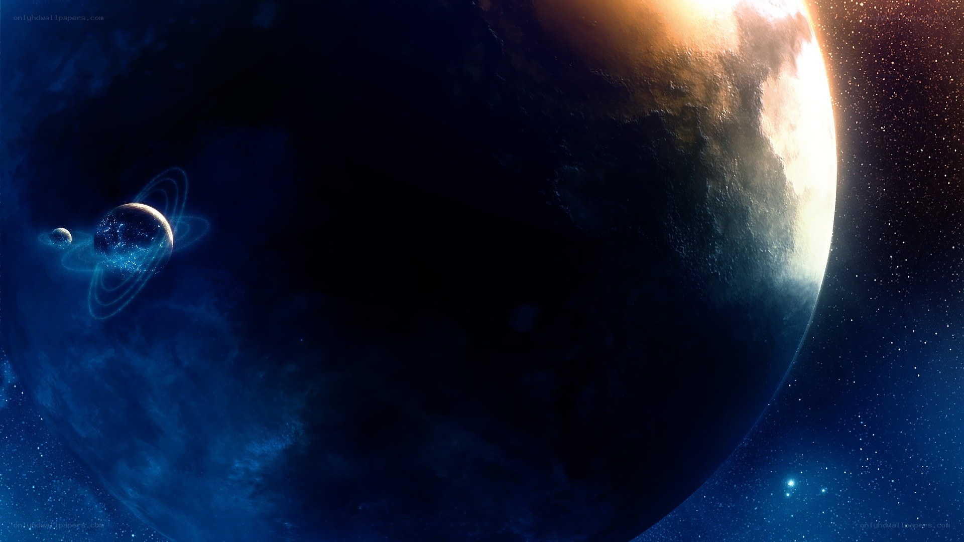 planets in deep space