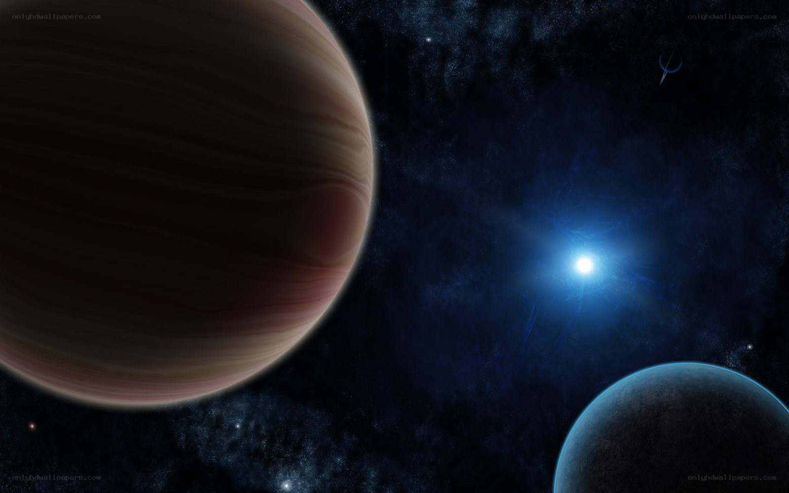 planets in deep space