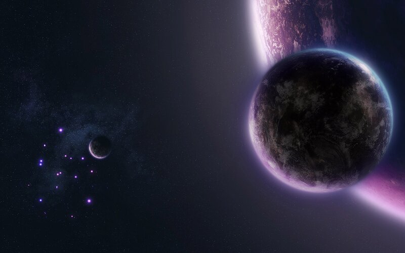 planets in deep space