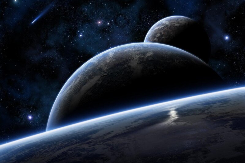 planets in deep space