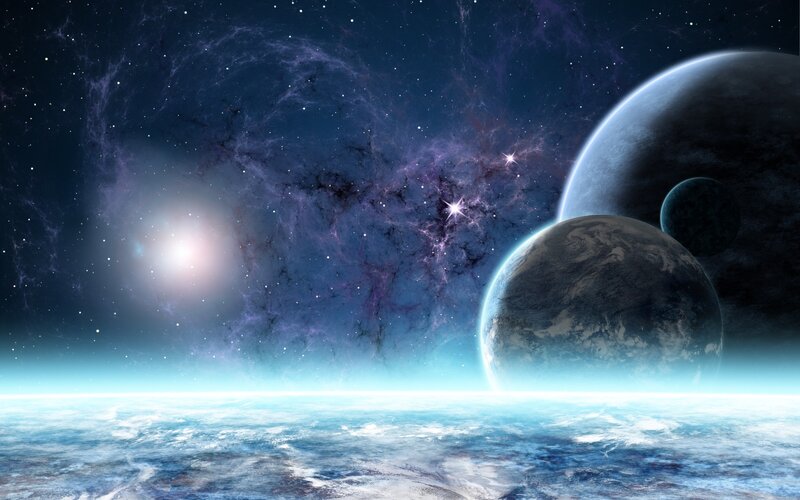 planets in deep space