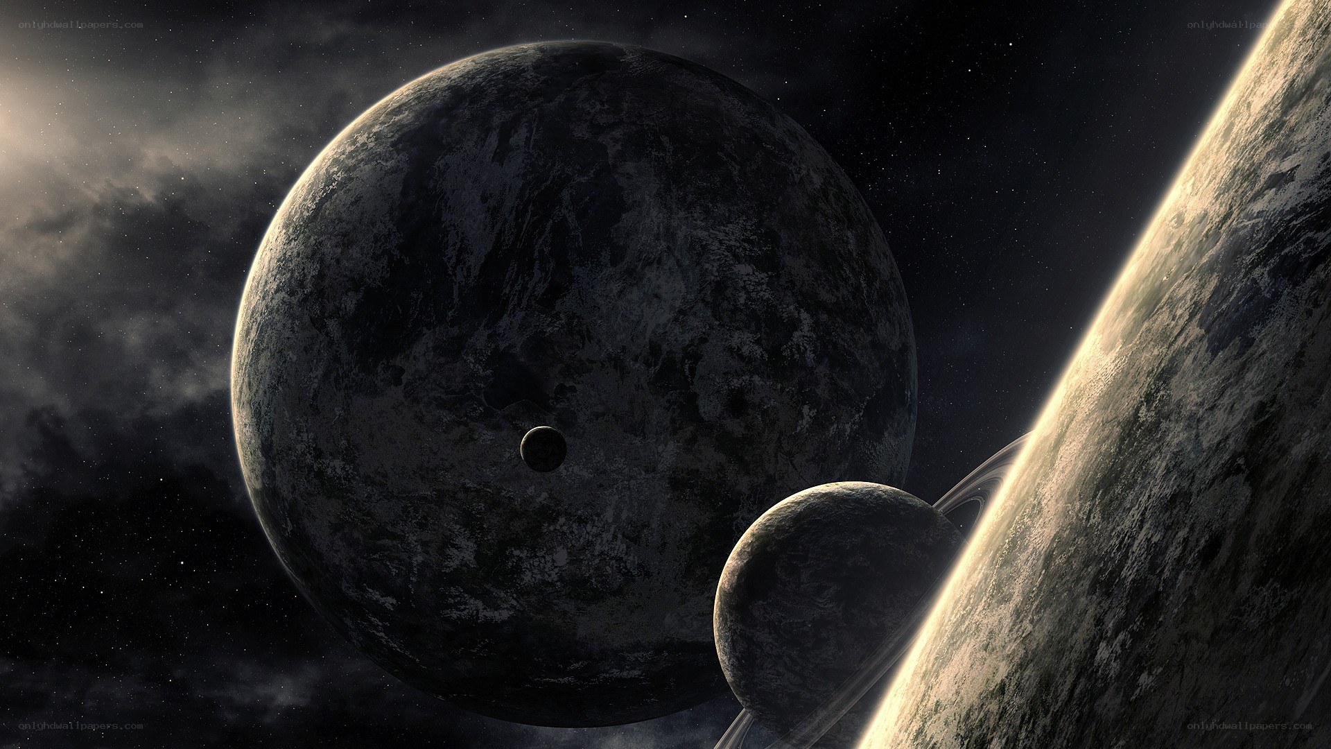 planets in deep space