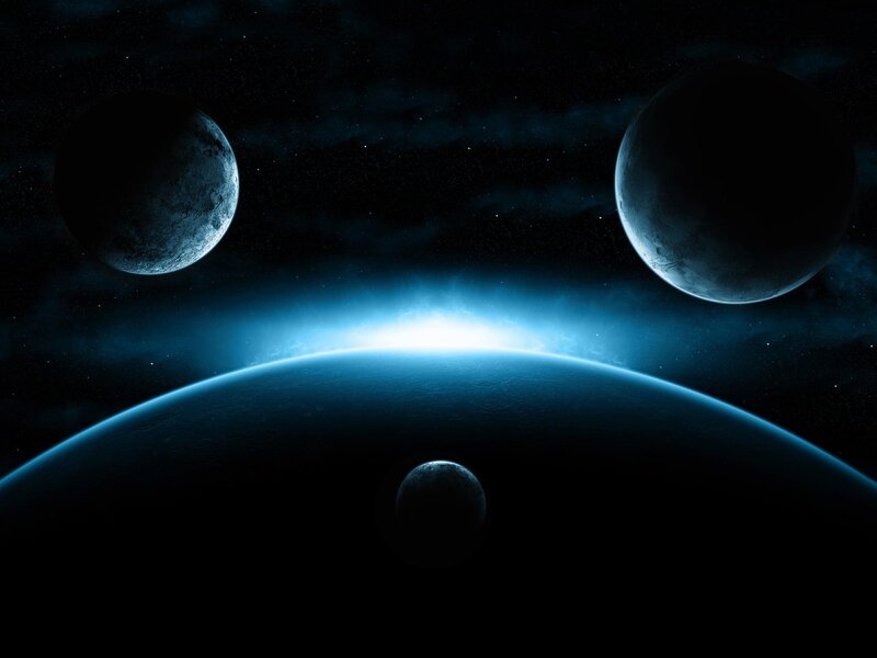 planets in deep space