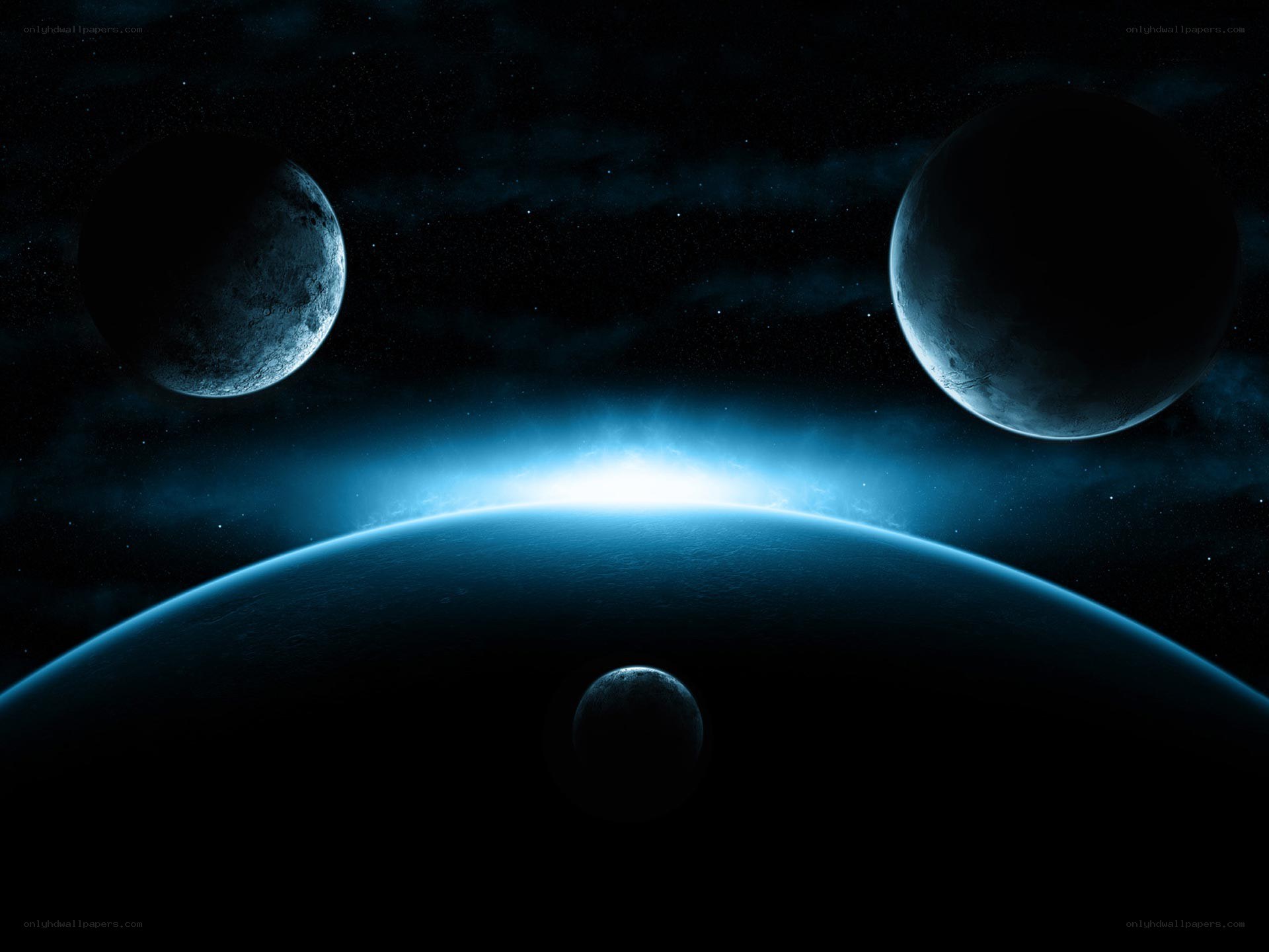 planets in deep space