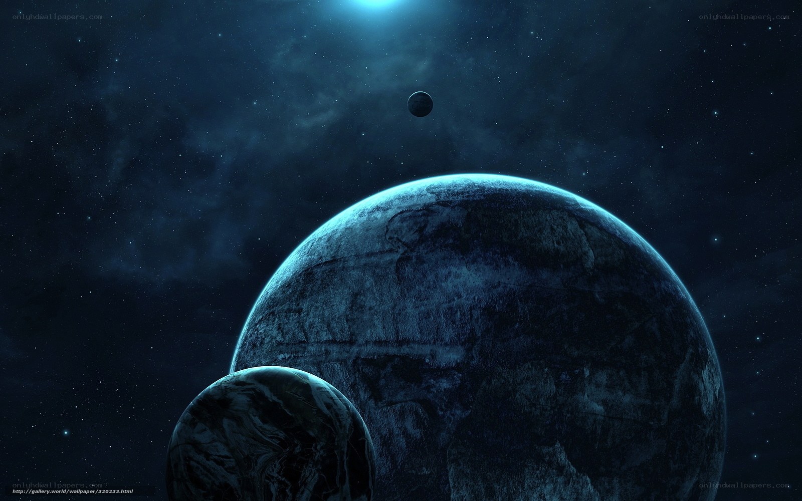 planets in deep space
