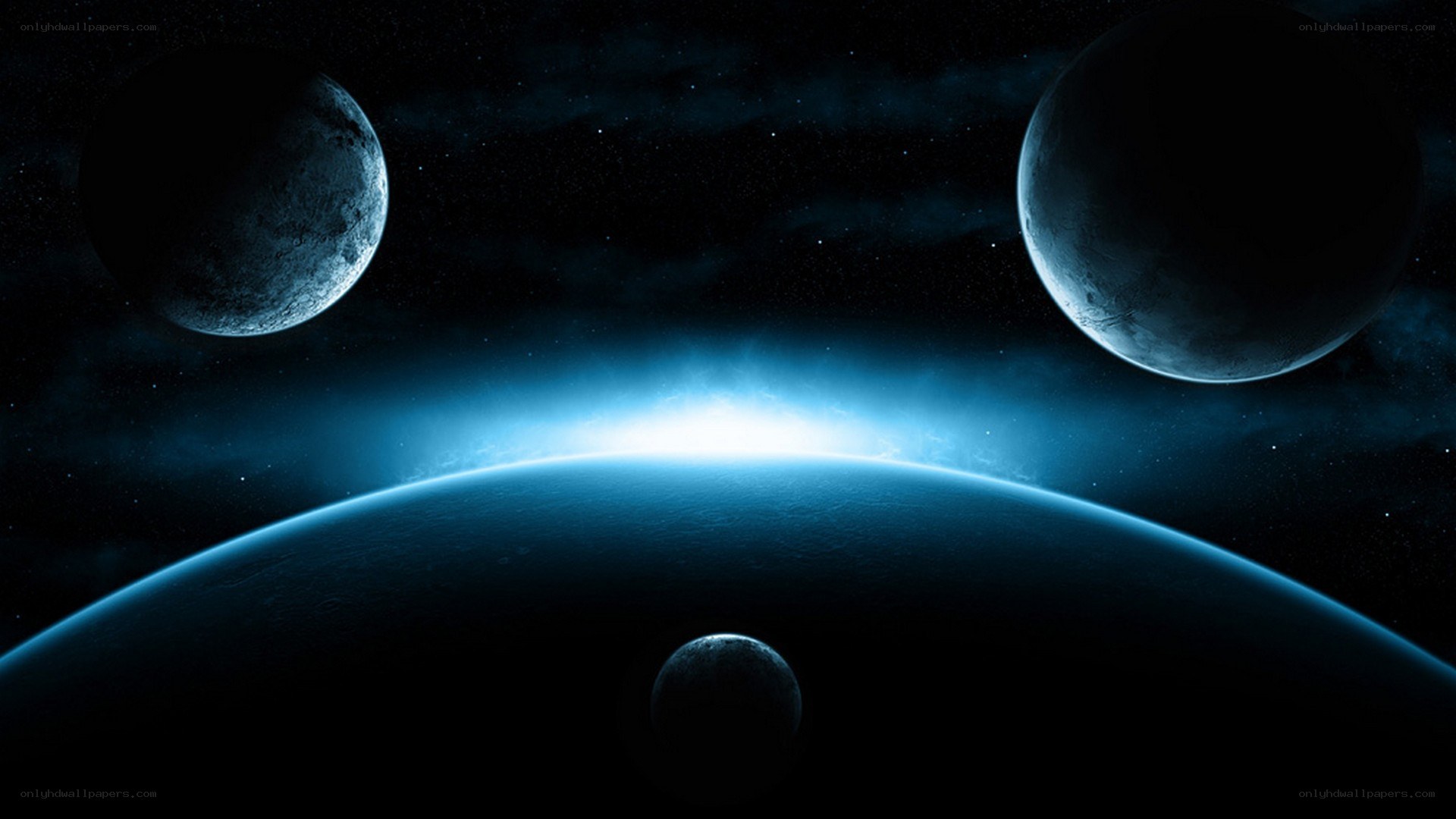 planets in deep space