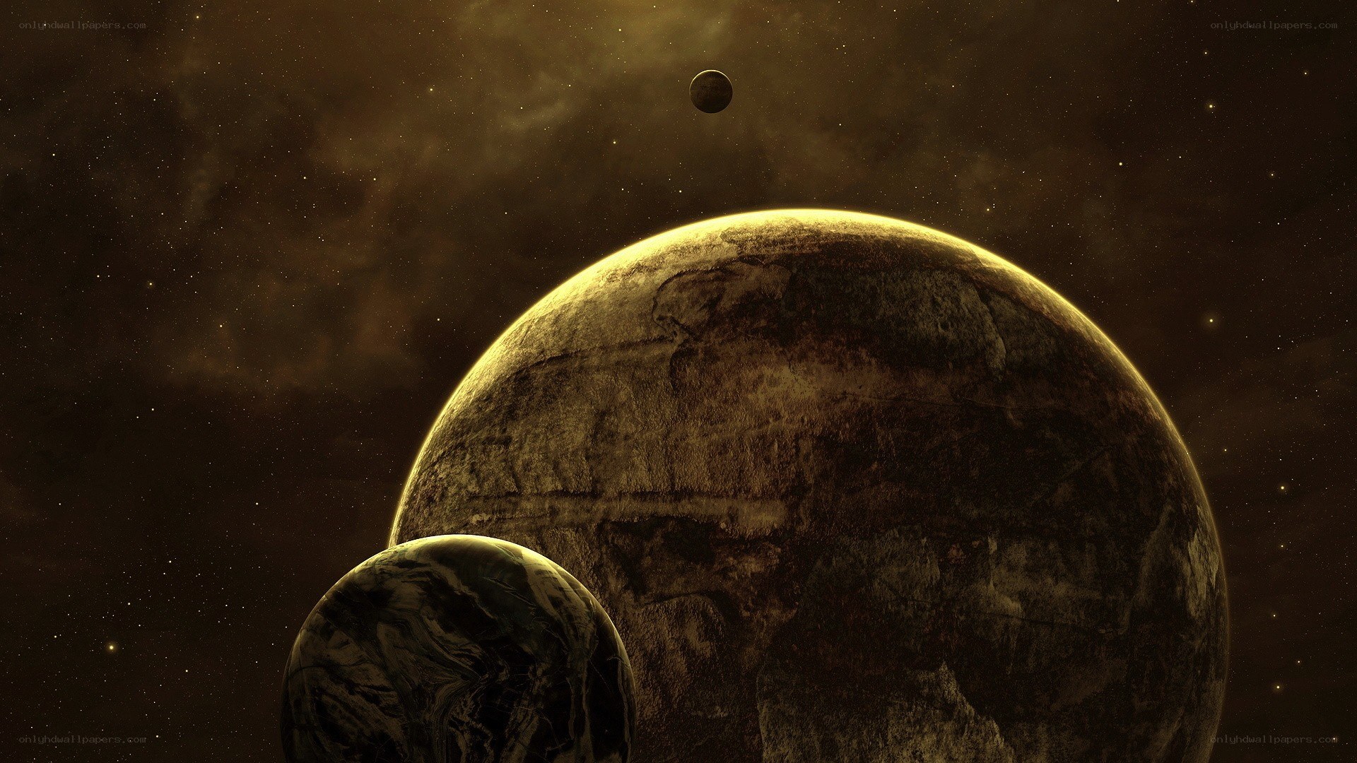 planets in deep space