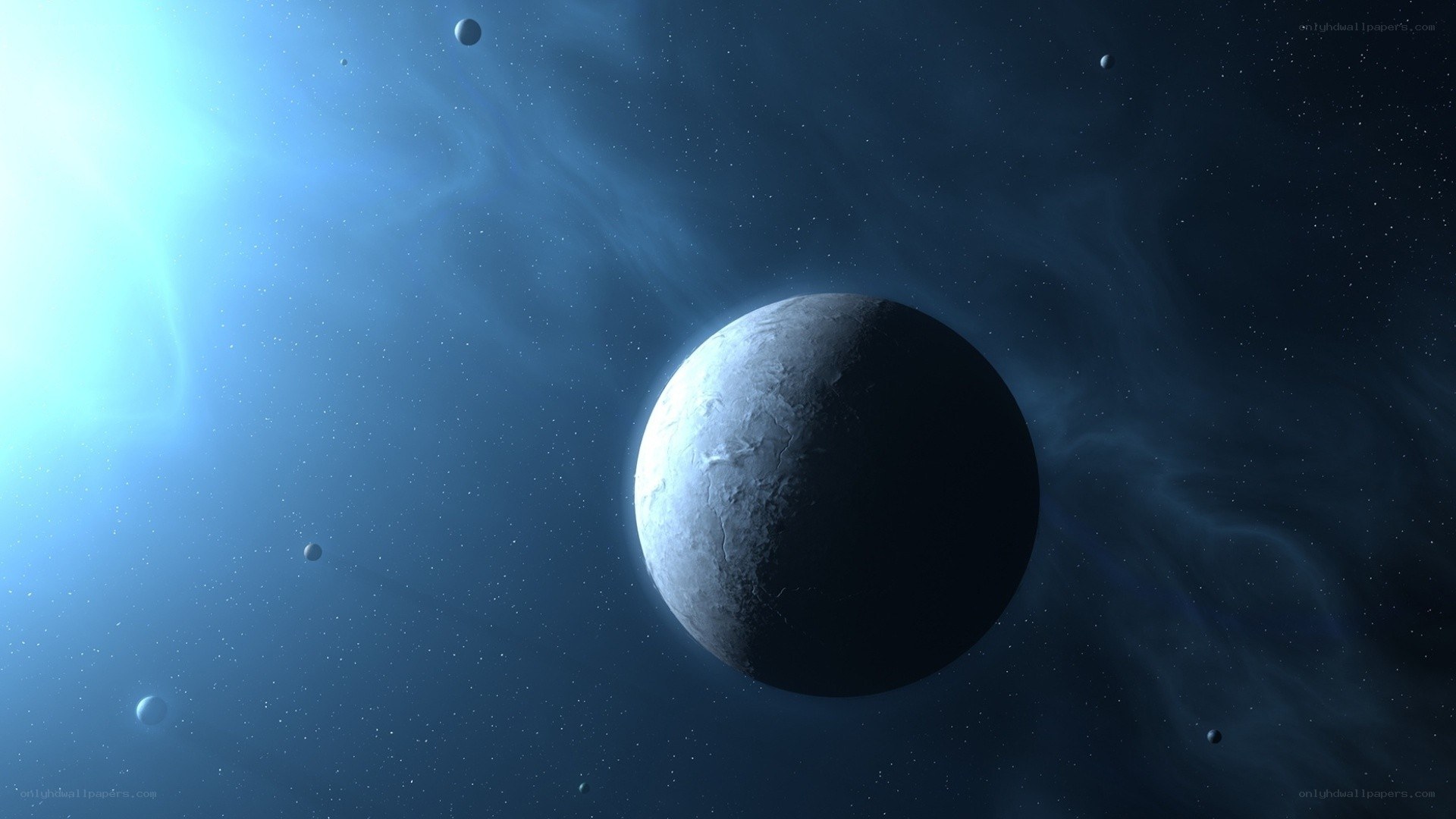 planets in deep space
