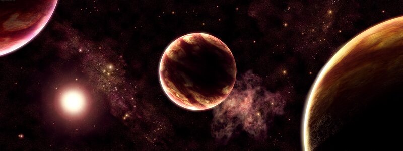 planets in deep space
