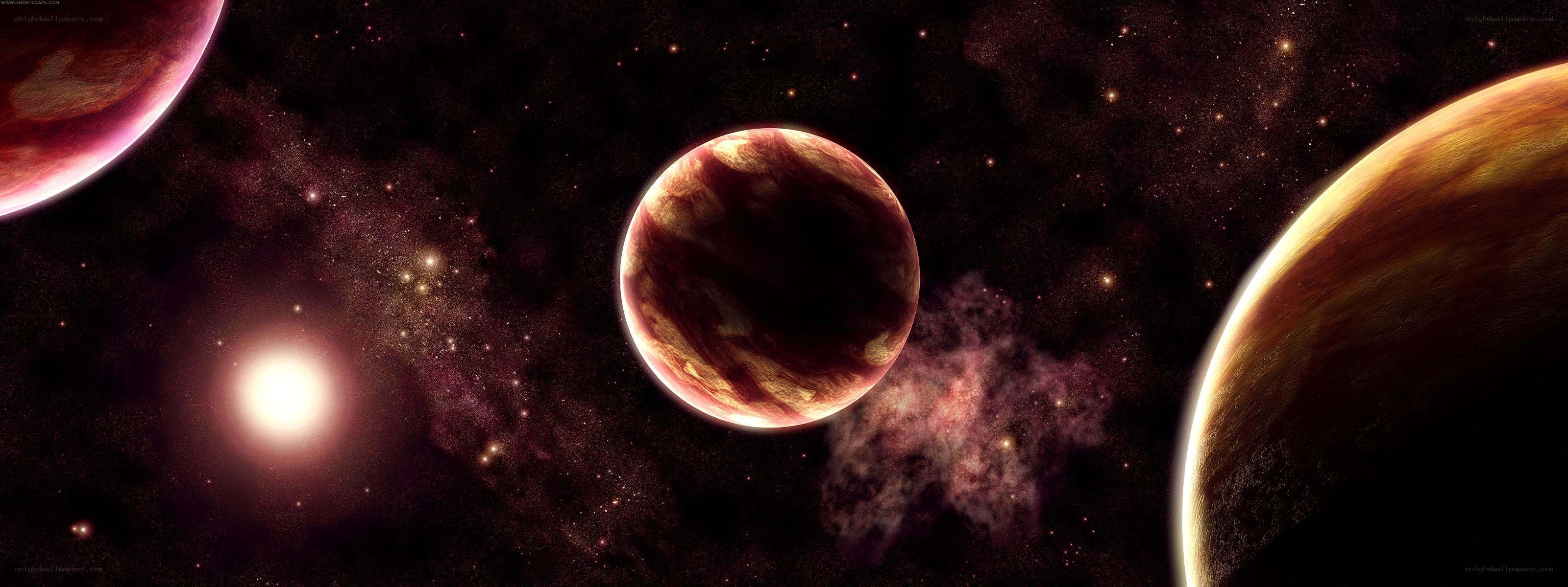 planets in deep space