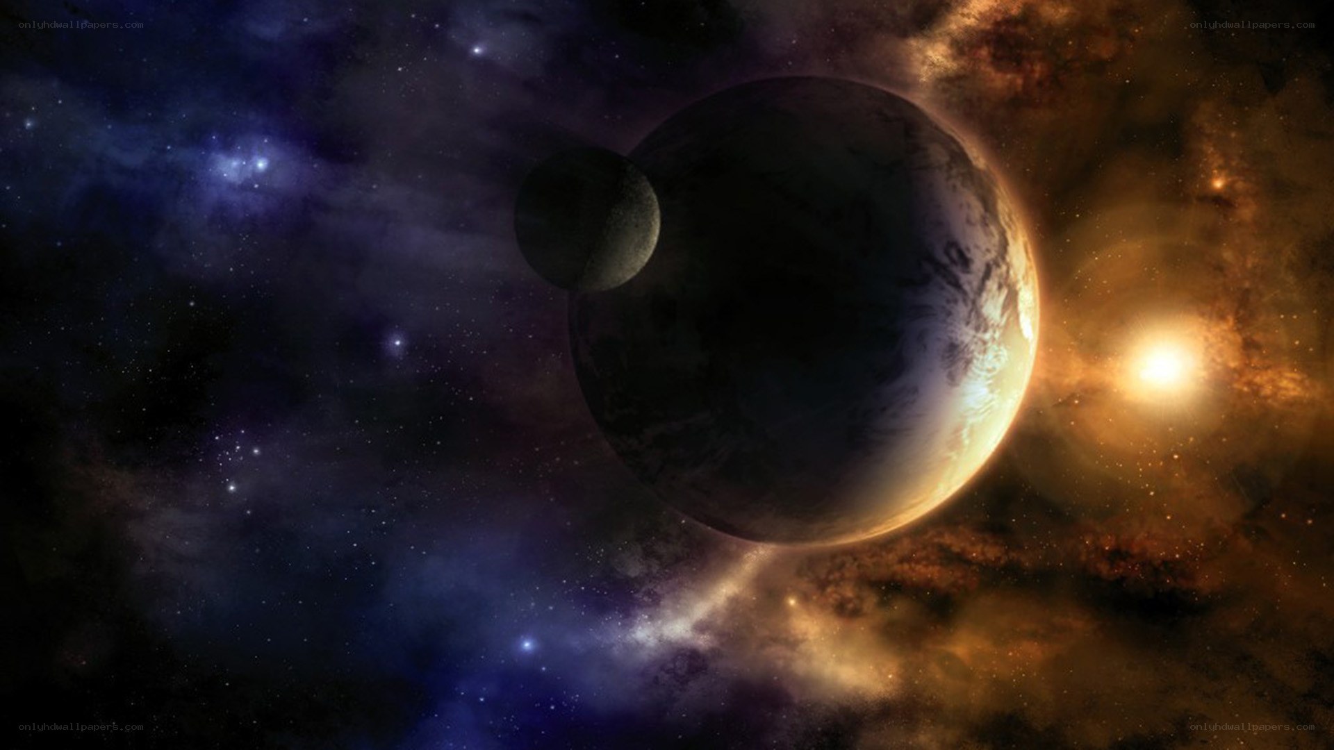 planets in deep space