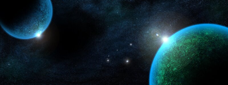 planets in deep space