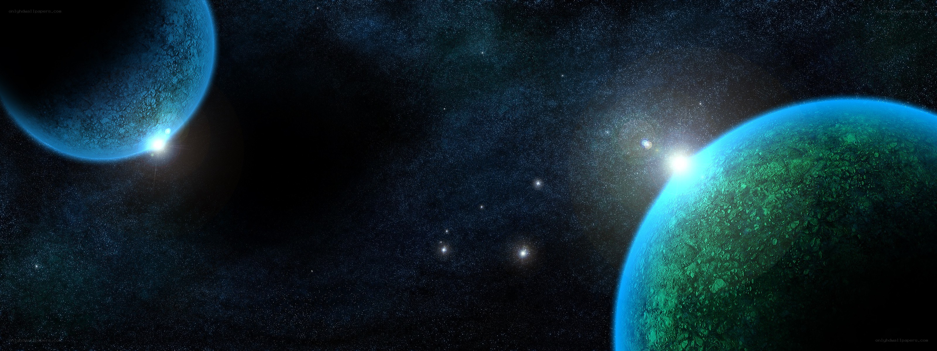 planets in deep space