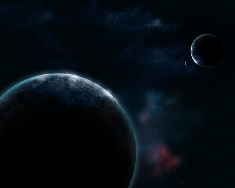 planets in deep space