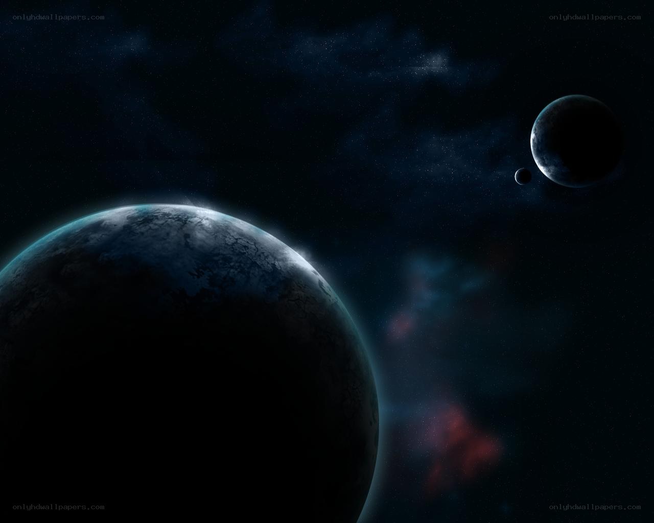 planets in deep space