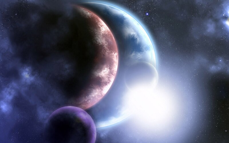 planets in deep space